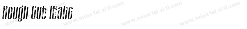 Rough Cut Italic字体转换